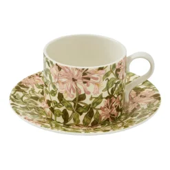 Honeysuckle tea cup with saucer 28 cl, Multi