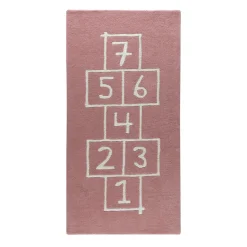 Hopscotch rug, pink