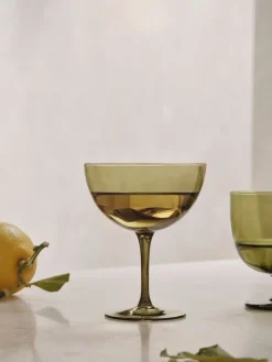 Host cocktail glass 24 cl 2-pack, Moss green