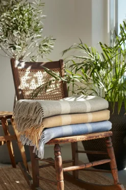 Hotel Wool wool throw 130x170 cm, grey-white