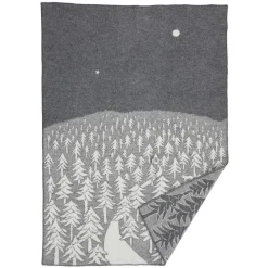 House in the Forest wool blanket, grey