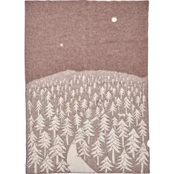 House in the Forest wool blanket, brown