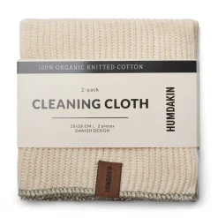 Humdakin cleaning cloth 28x28 cm 2-pack, Shell-oak