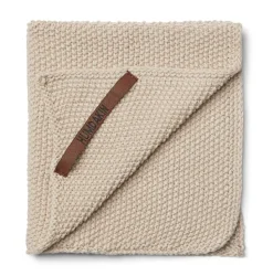 Humdakin Knitted dishcloth 28x28 cm, Light stone