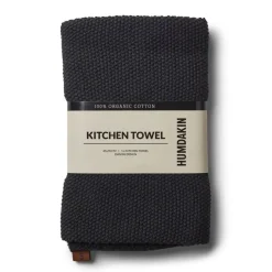Humdakin Knitted kitchen towel 45x70 cm, Coal