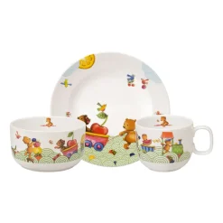 Hungry as a Bear children's dinnerware, 3 pieces