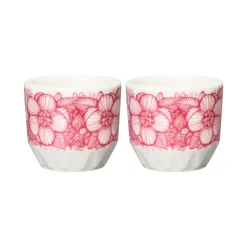 Huvila egg cup 2-pack, Pink-white