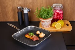 Hâws Santo hybrid coating grill pan 28 cm, Silver