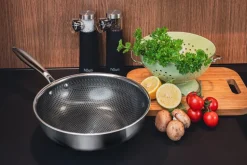 Hâws Santo hybrid coating wok pan 28 cm, Stainless steel