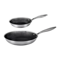 Hâws Santo hybrid coating frying pan set 2 pieces, Stainless steel