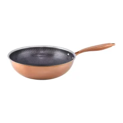 Hâws Santo wok pan hybrid coating Ø28 cm, Rose Gold