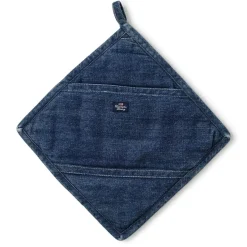 Icons Denim pot holder, denim blue