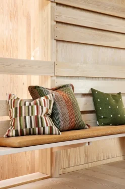 Ida cushion 50x50 cm, Olive burgundy