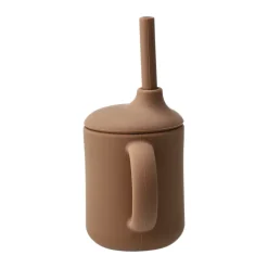 Idun mug with silicone straw 120 ml, Hazel
