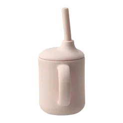 Idun mug with silicone straw 120 ml, Blusher