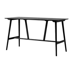 In Between SK28 Bar Table 190x80x105 cm, Black laquered oak