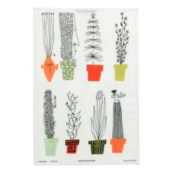 Italiensk flower shelf kitchen towel 47x70 cm, Multi