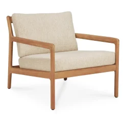 Jack outdoor lounge armchair teak, Natural