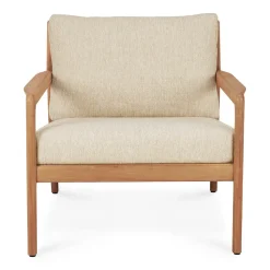 Jack outdoor lounge armchair teak, Natural