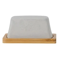 Josefine butter tray with saucer, grey