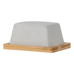 Josefine butter tray with saucer, grey