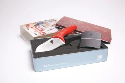 Kai children's knife, Red-Chrome