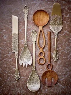 Kalima salad servers 2 pieces, Brass