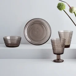 Kastehelmi small plate Ø17 cm, linen