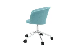 Kendo Swivel office chair with 5 wheels, Icicle-polished aluminium
