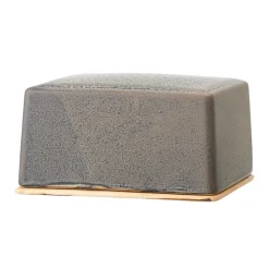 Kendra butter dish stone, Grey