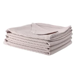 Kimono bed spread 260x260 cm, dusty rose (pink)