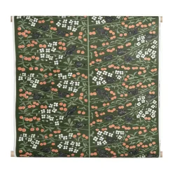Körsbärsträdgården fabric, Dark green