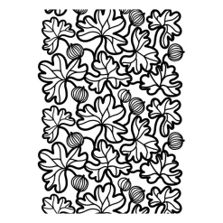 Krusbär oilcloth, Black-white