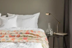 Kurbitsblom cotton throw 140x170 cm, Multi