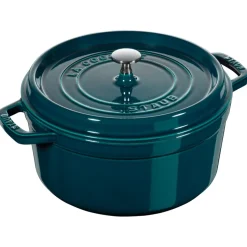La Mer round casserole dish - three layered enamel, 6.7 l