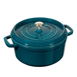 La Mer round casserole dish - three layered enamel, 3.8 l
