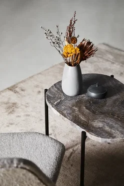 La Terra occasional table. medium, Grey melange