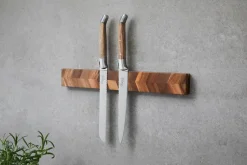 Laguiole by Hâws magnetic knife rack 40x5x2 cm, Acacia wood Herringbone style