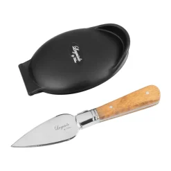 Laguiole by Hâws oyster set 2-piece, Olive wood-stainless steel