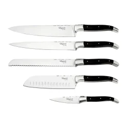 Laguiole By Hâws 5-piece kitchen knife set, Black Wood