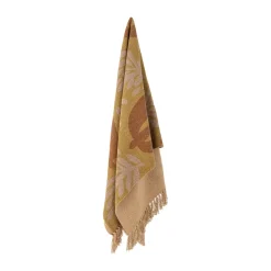 Lark cotton throw 130x160 cm, Yellow