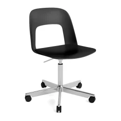 Layout Chair 141 chair, Black-polished aluminium