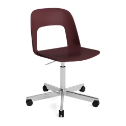 Layout Chair 141 chair, Bordeaux-polished aluminum