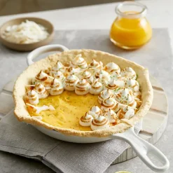 Le Creuset deep frying pan cast iron handle 26 cm, Meringue