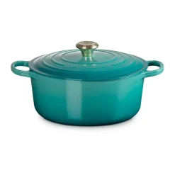 Le Creuset round casserole 5.3 l, Bleu Riviera