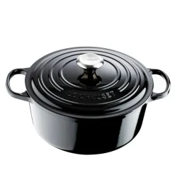 Le Creuset round casserole 5.3 l, Black