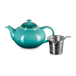 Le Creuset teapot, Bleu Riviera, 1,3 L