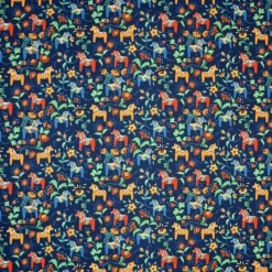 Leksand mini fabric, blue