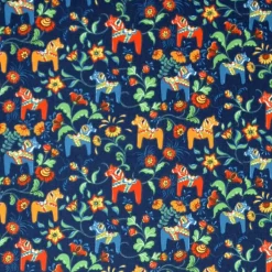 Leksand mini fabric, blue