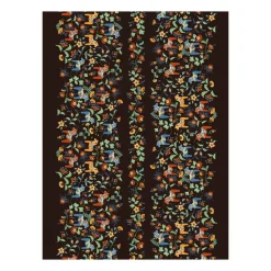 Leksand oilcloth, Black